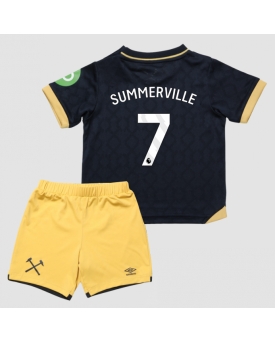 Billige Fotballdrakt West Ham United Crysencio Summerville #7 Replika Tredjedraktsett Barn 2025-26 Kortermet (med bukser)